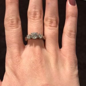 3 Stone Cubic Zirconia Ring